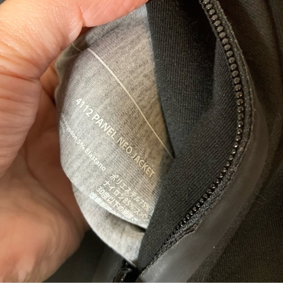 Isaora Mens Neo panel full zip gray black reversible jacket L - Picture 11 of 11